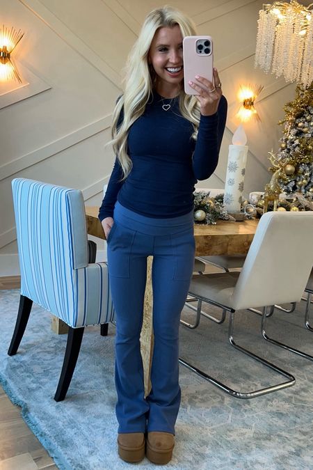 Obsessed with this slinky rib from Nuuds, I have this shirt in multiple colors & probably more than any other I own! Aerie flare leggings on sale for up to 60% off. Heart necklace perfect for valentines. Memory foam Ugg inspired boots from Amazon! 

#LTKstyletip #LTKfindsunder50 #LTKMostLoved
