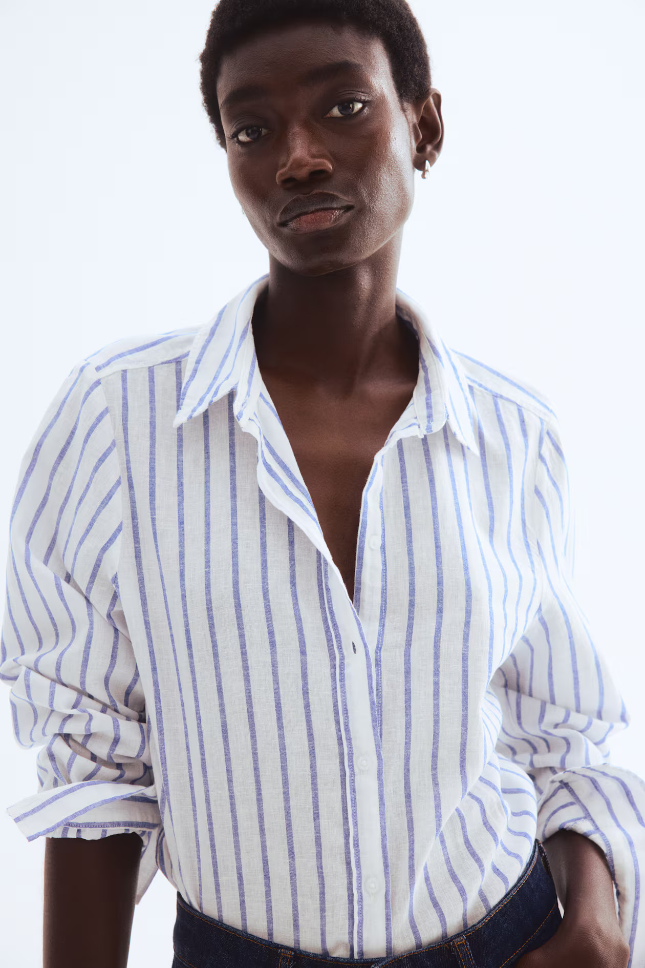 Linen-Blend Shirt | H&M (US + CA)