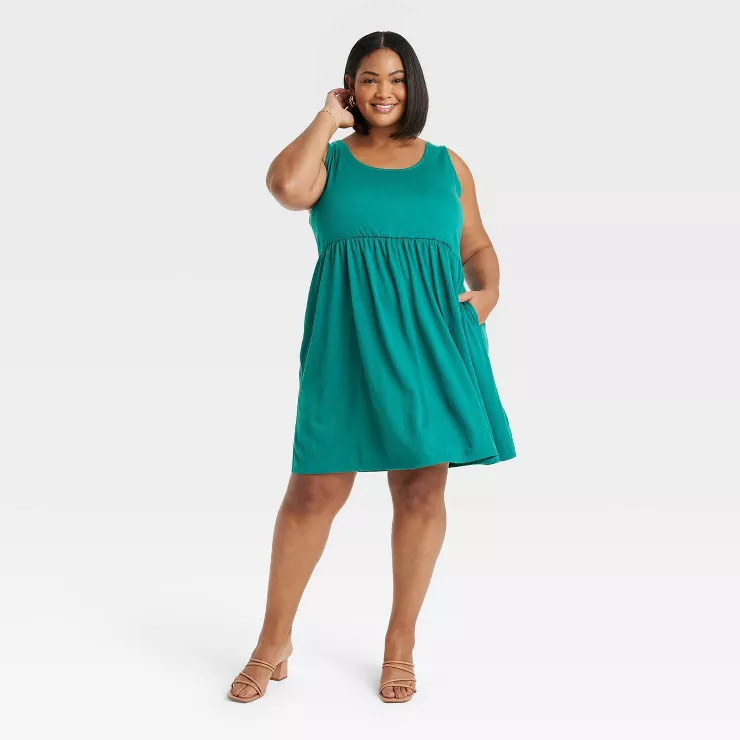 Women's Sleeveless Babydoll Dress - Ava & Viv™ | Target