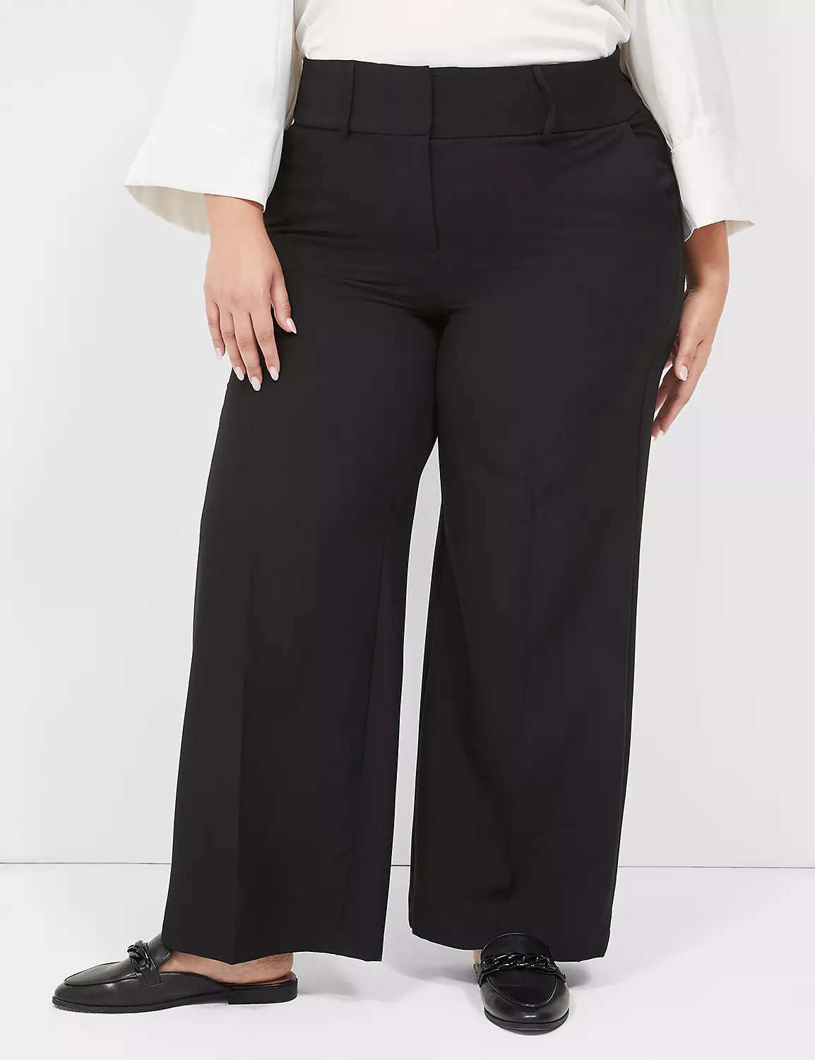 High-Rise Perfect Drape Wide Leg Pant | LaneBryant | Lane Bryant (US)