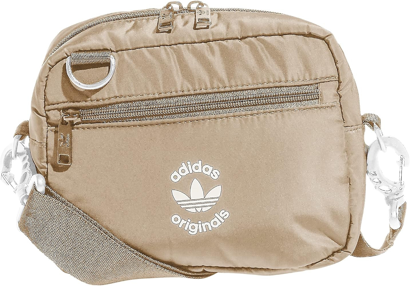 adidas Originals Originals Puffer and Pouch Crossbody, Magic Beige/White, One Size | Amazon (US)