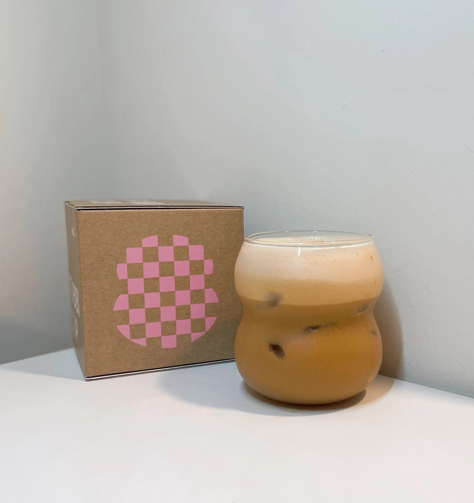Sets of 2 - Wavy Glass Cups | Coffee Glass Set | Wine, Cocktail Glass | Cute, Aesthetic Modern Dr... | Etsy (US)