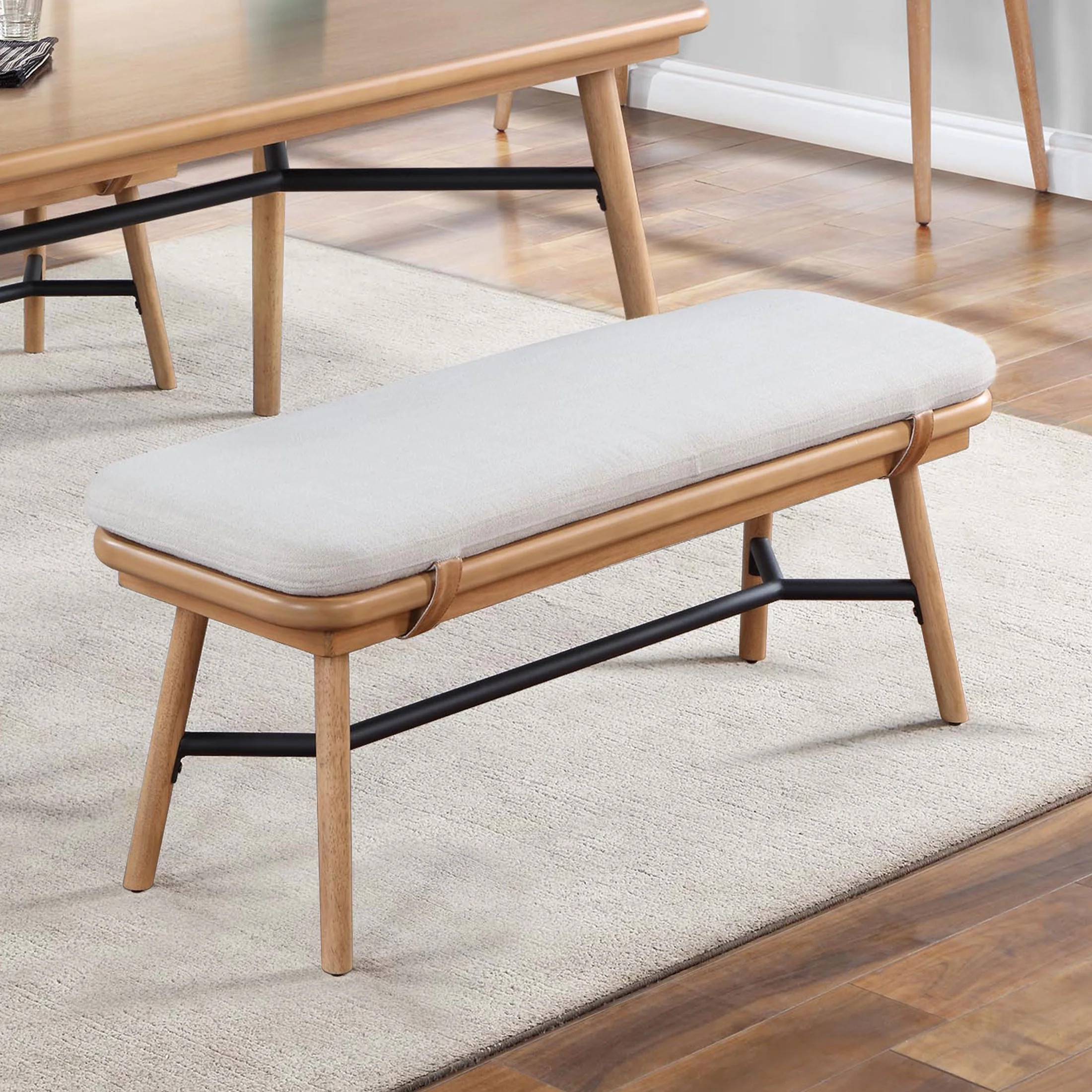 Better Homes & Gardens Springwood  Dining Bench, Light Honey | Walmart (US)