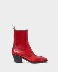 Agnes Red Leather Western Boot | Loeffler Randall