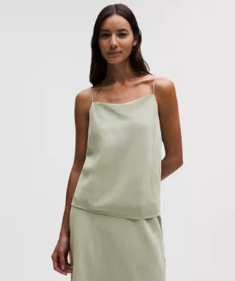 Thin-Strap Satin Tank Top | lululemon (AU)