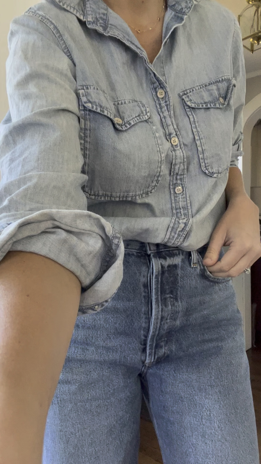 Canadian tuxedo ! 

#LTKStyleTip