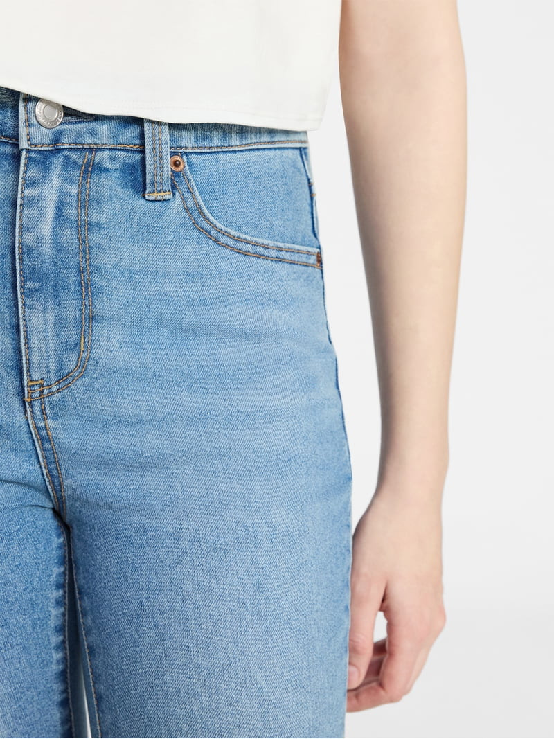 No Boundaries Stretch Denim Bootcut Jeans, 32" Inseam, Women's and Plus Sizes 00-28W | Walmart (US)