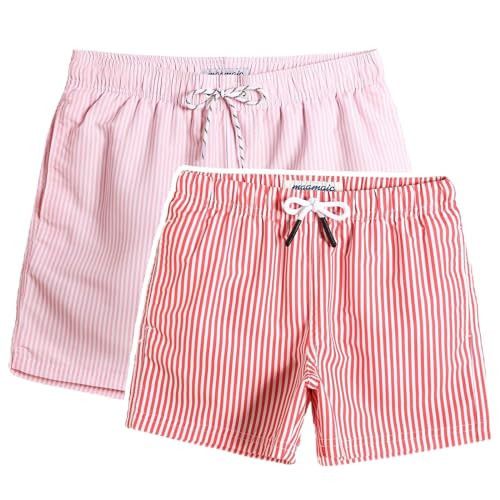 maamgic Parent-Child Quick-Drying Swim Trunks with Mesh Liner, Size L for Men & Size 4T for Boys | Amazon (US)