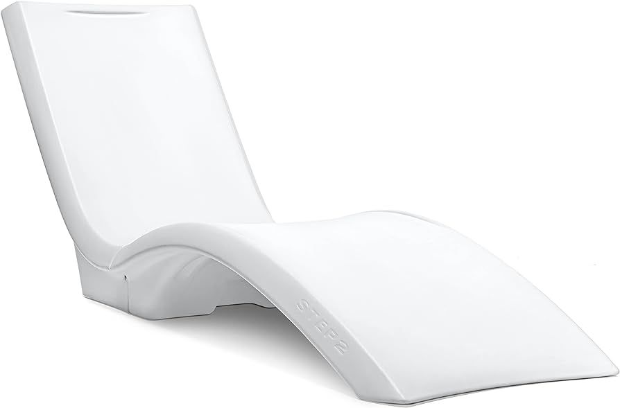 Step2 Vero Pool Lounger – White – Pool Lounge Chair – Sleek, Durable Outdoor Chaise Lounger... | Amazon (US)