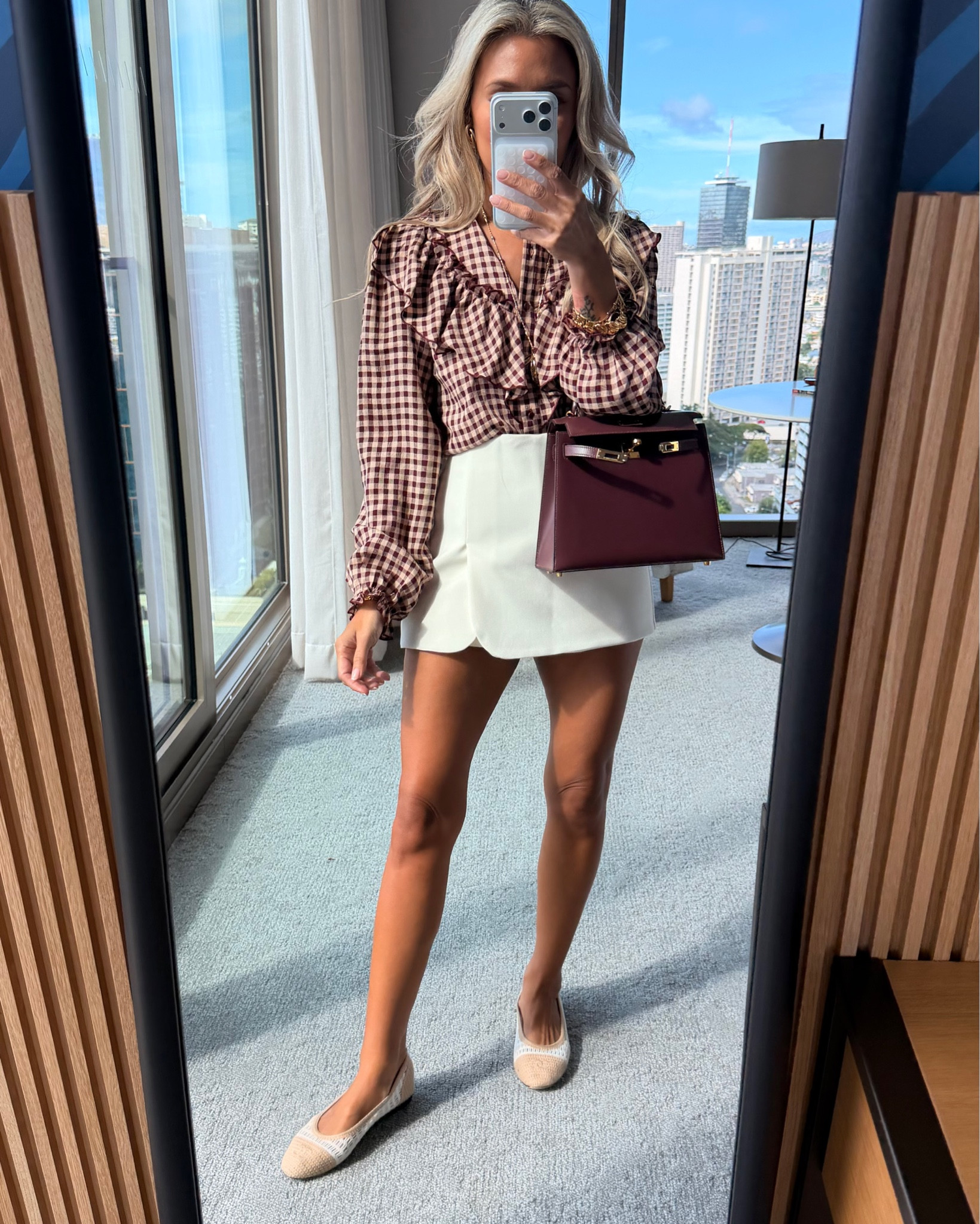 Fall-perfect im xs. Zara outfit, chanel ballerinas, Hermes Kelly. 

#LTKPetite #LTKFindsUnder50 #LTKSeasonal