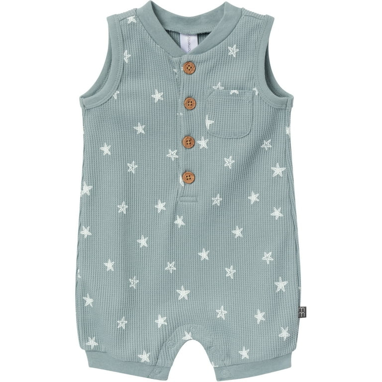 Modern Moments by Gerber Baby Boy Sleeveless Romper, Sizes 0/3 Months - 24 Months | Walmart (US)