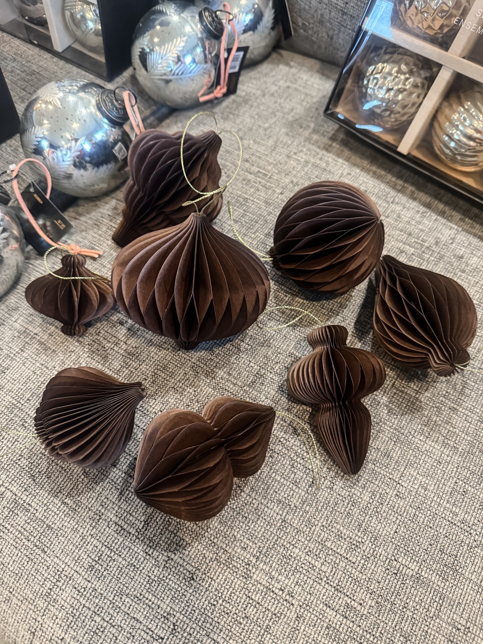 The prettiest paper ornaments from Amazon ✨
They come in a set of eight, fold flat for easy storage, and have a magnetic closure for super easy assembly each year. We’re officially obsessed over here.

#LTKSeasonal #LTKHoliday #LTKHome