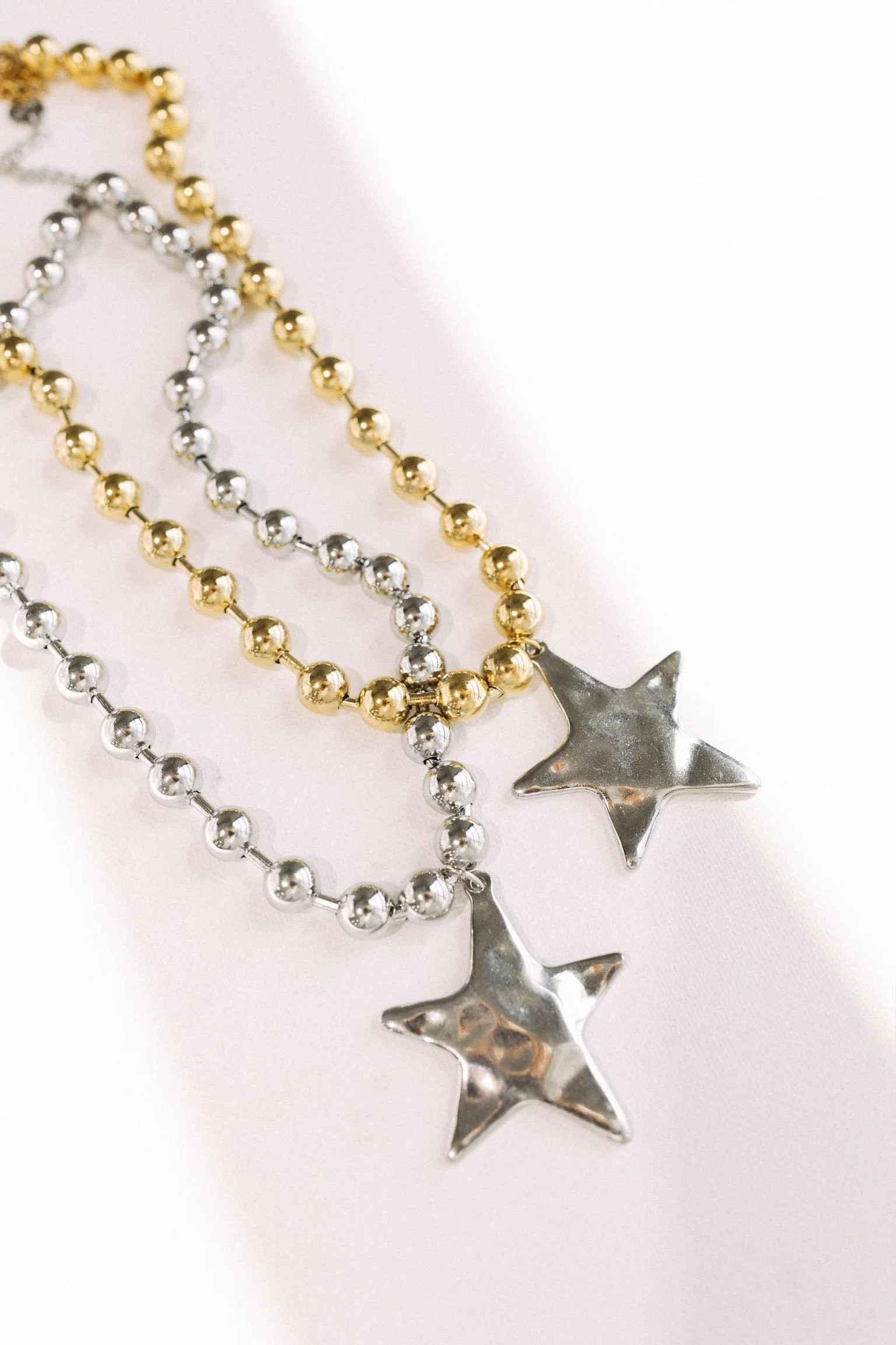 Barbara Beaded Gold and Silver Waterproof Necklace - Beljoy Jewelry | BÉLJOY