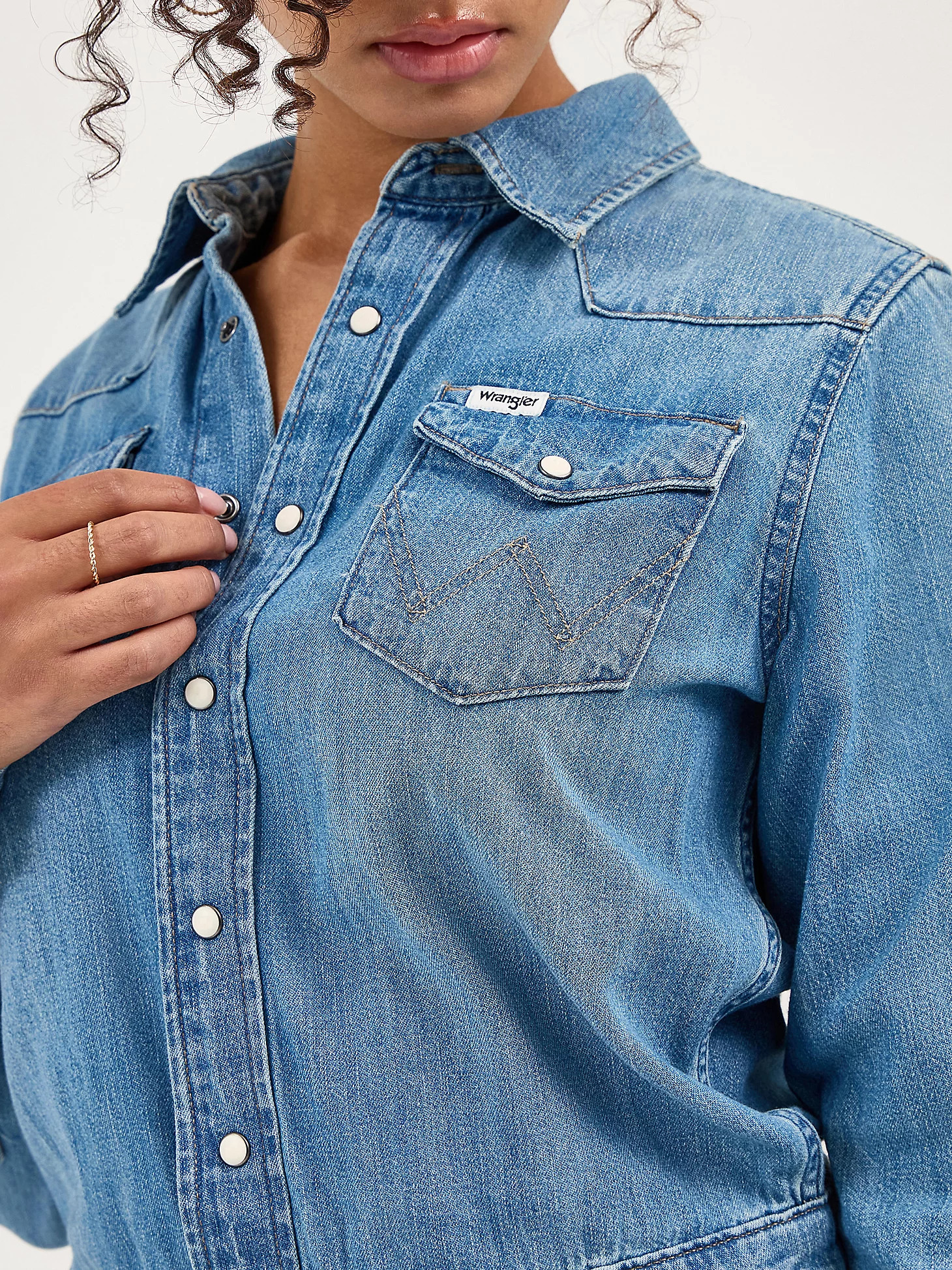 Women's Long Sleeve Denim Dress | Wrangler