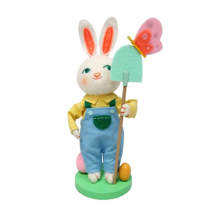 Small Soft Figurine Easter Bunny Farmer Holding Shovel - Spritz™ | Target