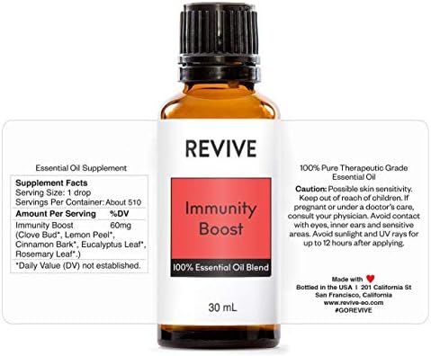 Immunity Boost Essential Oil Blend 30mL by Revive Essential Oils - 100% Pure Therapeutic Grade, F... | Amazon (US)