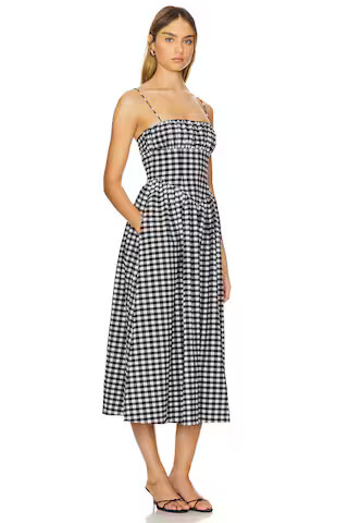 Ronny Kobo Barrett Dress in Black & White from Revolve.com | Revolve Clothing (Global)