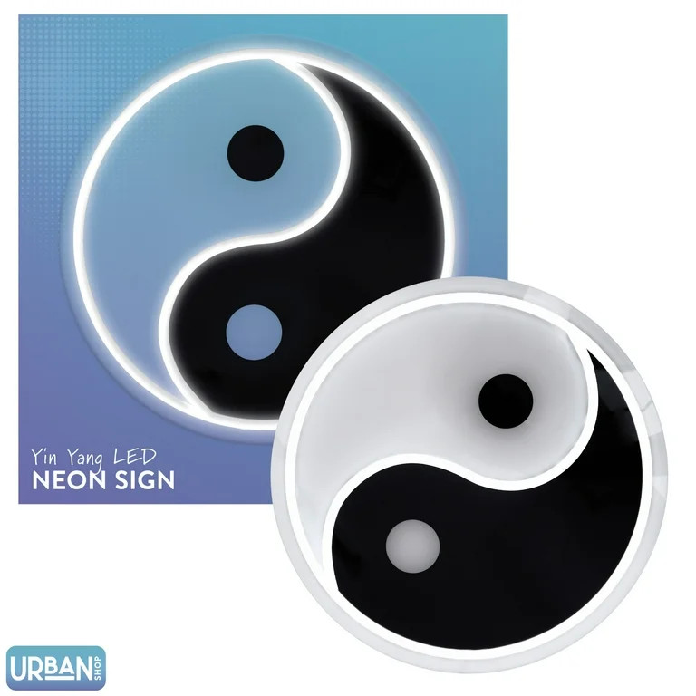 Urban Shop Ying Yang Light Up Neon Sign, 17" H | Walmart (US)