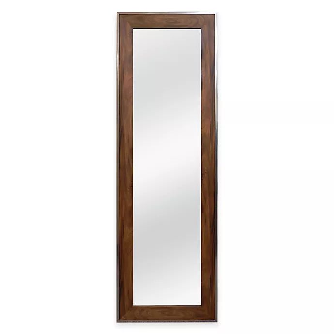 Door Solutions™ Over-the-Door 17.5" x 53.5"  Mirror in Walnut Woodgrain | Bed Bath & Beyond