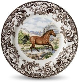 Spode Woodland Dinner Plate, Horse | 10.5 Inch | Hunting Cabin, Lodge, and Cottage Décor | Made ... | Amazon (US)