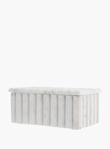 Reeded Marble Box | The Style Edit Collective