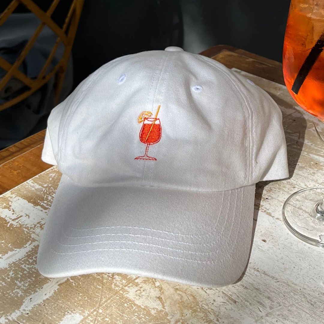 Aperol Spritz Glass (MORE COLORS) Embroidered Dad Hat | Cocktail Lovers Gift Ideas | Aperitivo | Etsy (US)