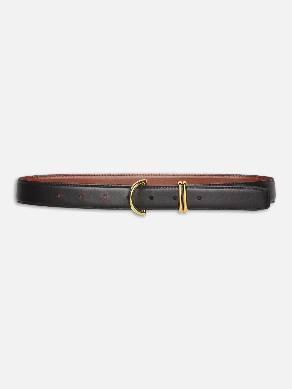 Crescent Belt  in  Black | Frame Denim