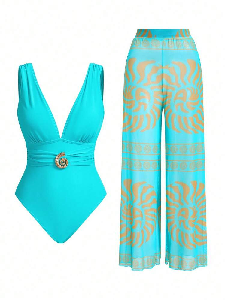 Summer swimsuit Pants set | SHEIN