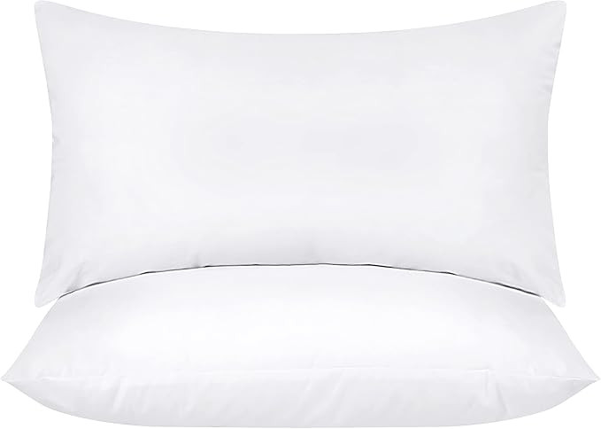 Utopia Bedding Throw Pillows Insert (Pack of 2, White) - 12 x 20 Inches Bed and Couch Pillows - I... | Amazon (US)