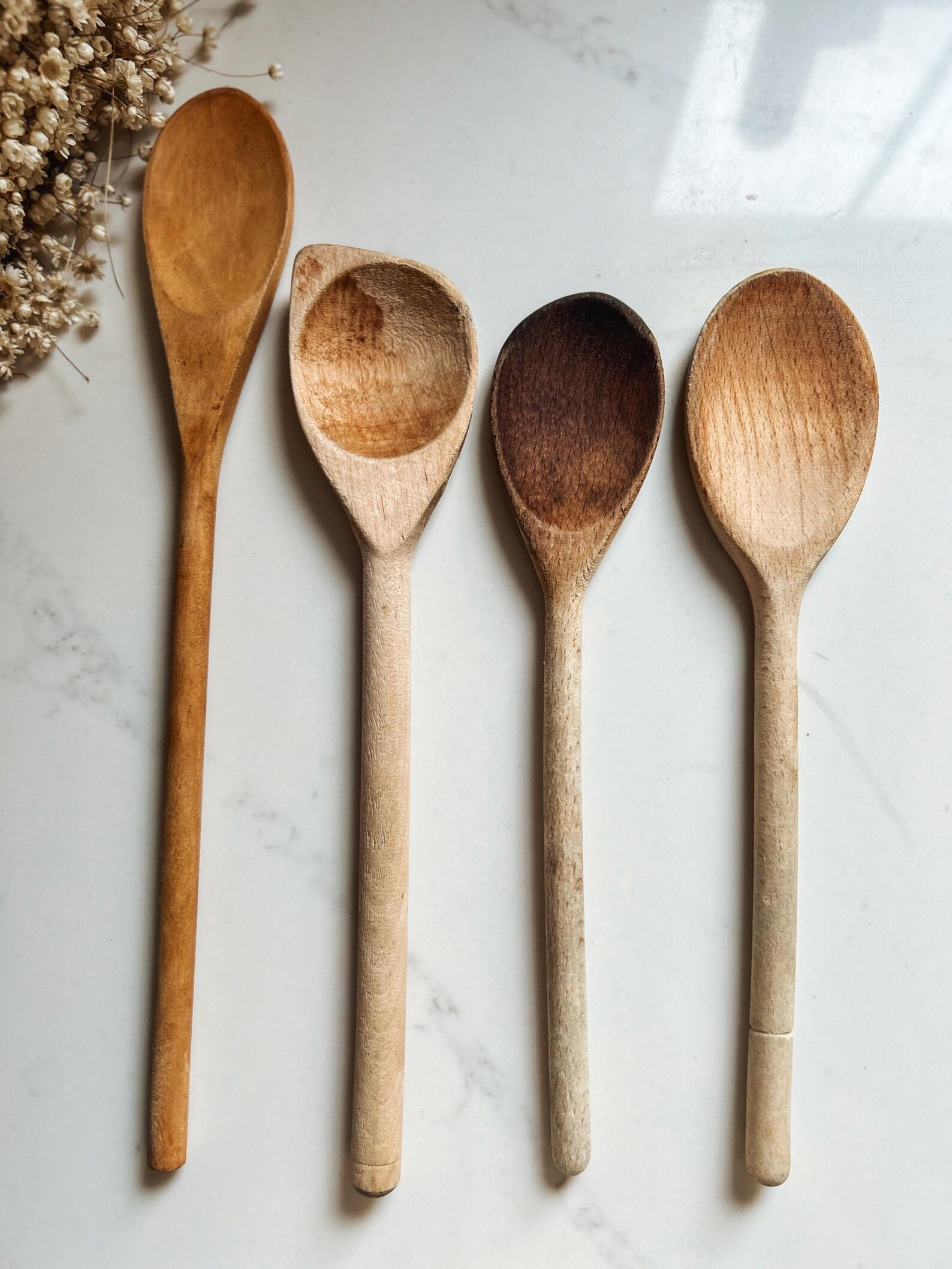Set of Vintage Wooden Mixing Spoons, Vintage Kitchen, Vintage Wooden Spoon, Country Kitchen, Wood... | Etsy (US)