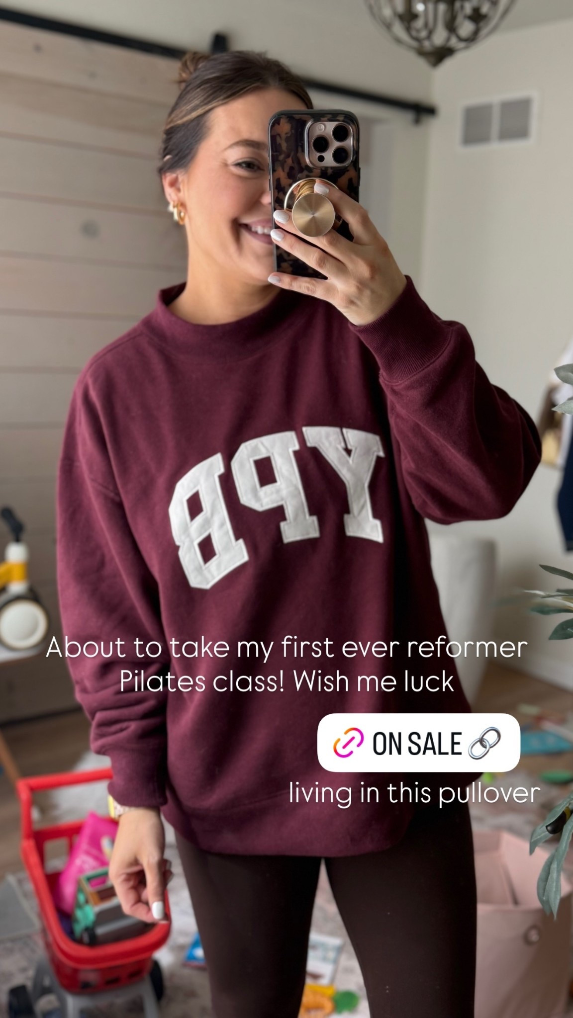 About to take my first ever reformer Pilates class! Wearing my fav crewneckk

#LTKActive #LTKMidsize #LTKootd