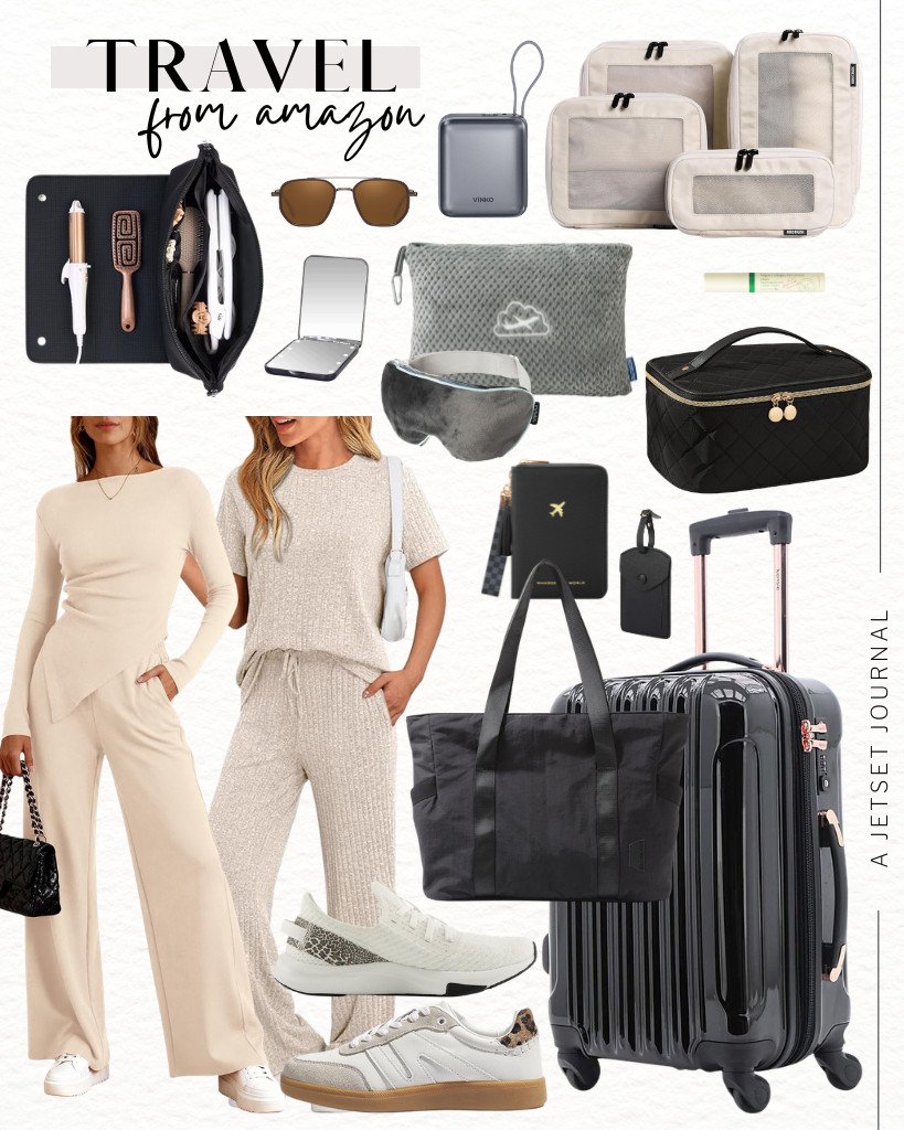 Hey there, my jet-setting friends! I know you’ll love this week's Amazon travel finds.

I’m a big fan of the BTFBM Two Piece Set, which looks perfect for a cozy airplane ride. It’s stylish, especially when paired with fashionable sneakers from LUCKY STEP. If you’re looking for packing essentials, I found some compression packing cubes that will help us save space in our bags. Also, this Kensie spinner luggage is my new favorite carry-on! 

 #LTKSeasonal #LTKSaleAlert #LTKTravel