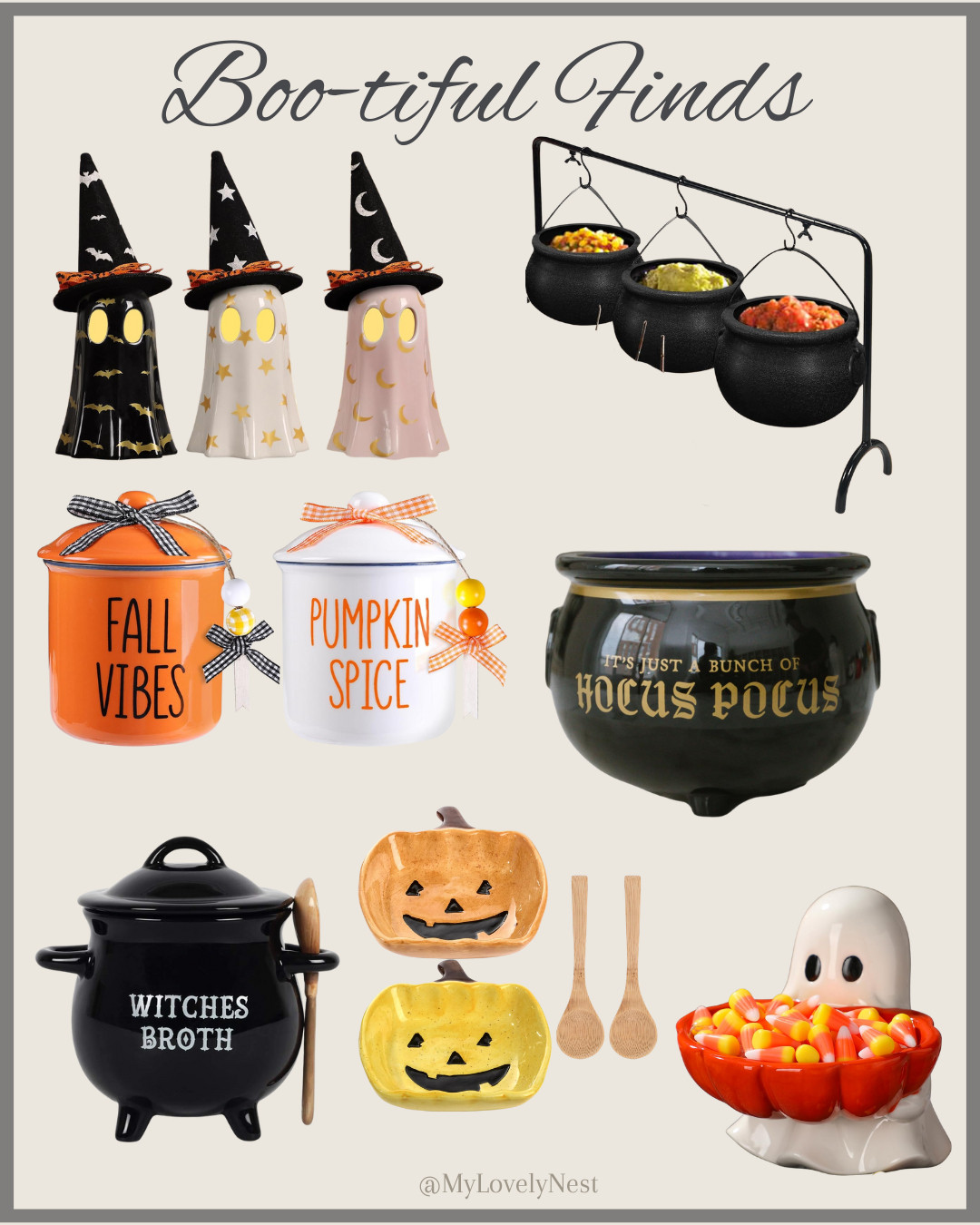 3 Ceramic Ghosts with Witch Hats, Halloween Candy Bowl Ghost Shaped Ceramic Candy Dish, Set of 3 Witches Cauldron Serving Bowls on Rack, 2pcs Fall Ceramic Canisters Thanksgiving Ceramic Cup Mini Jar Candy Holder with Lid, Witches Broth Cauldron Ceramic Bowl with Broom Spoon, Cute Ceramic Halloween Decor Amazon finds 

 #LTKSeasonal #LTKHome #LTKautumn