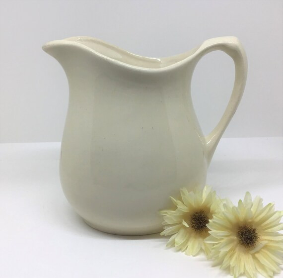 Vintage Ironstone Pitcher Unmarked Farmhouse Pitcher Farm | Etsy | Etsy (US)