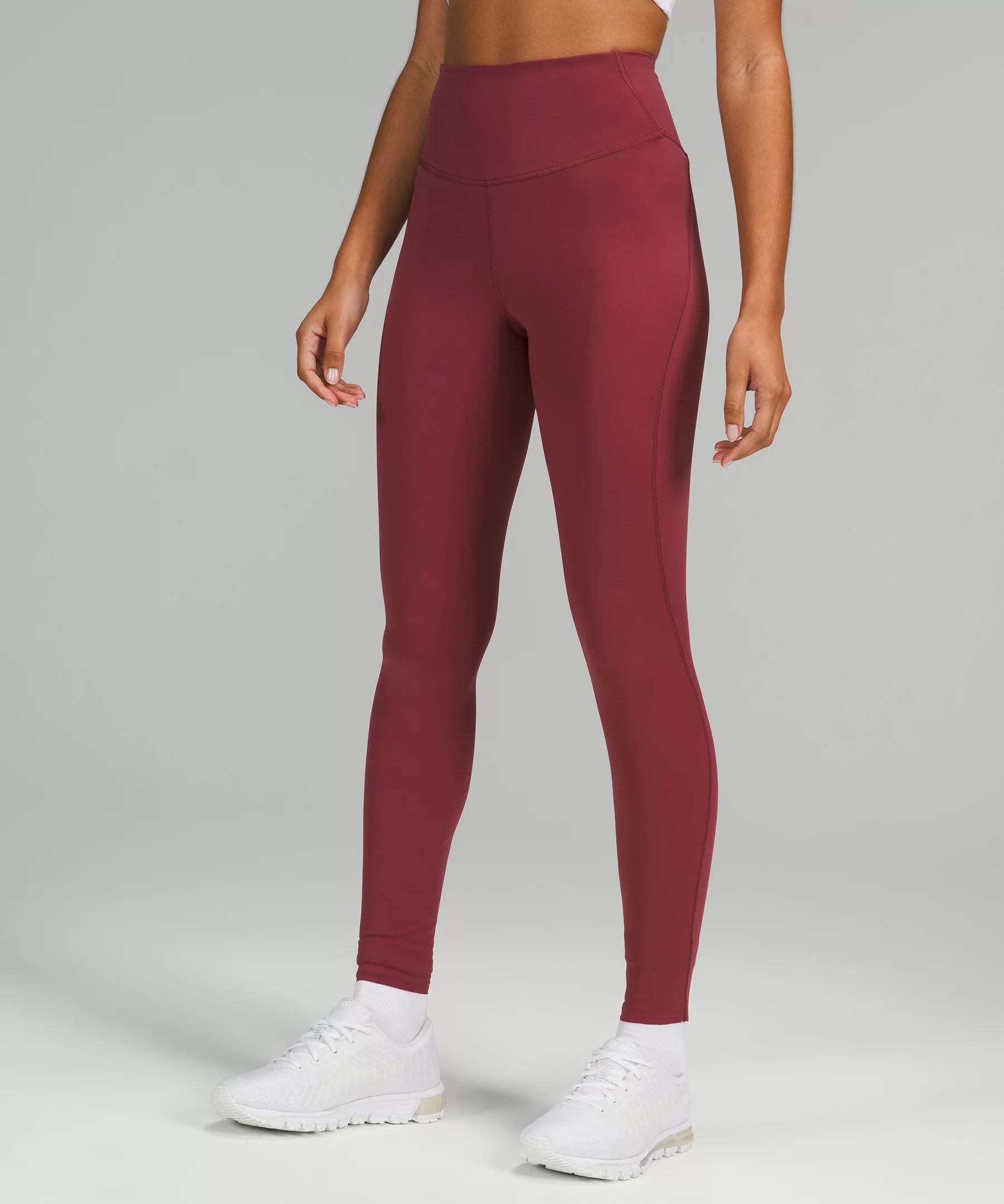 Base Pace High-Rise Running Tight 28" Brushed Nulux | Lululemon (US)