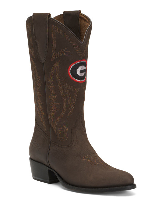 Made In Mexico Leather University Of Georgia Game Day Western Boots | TJ Maxx