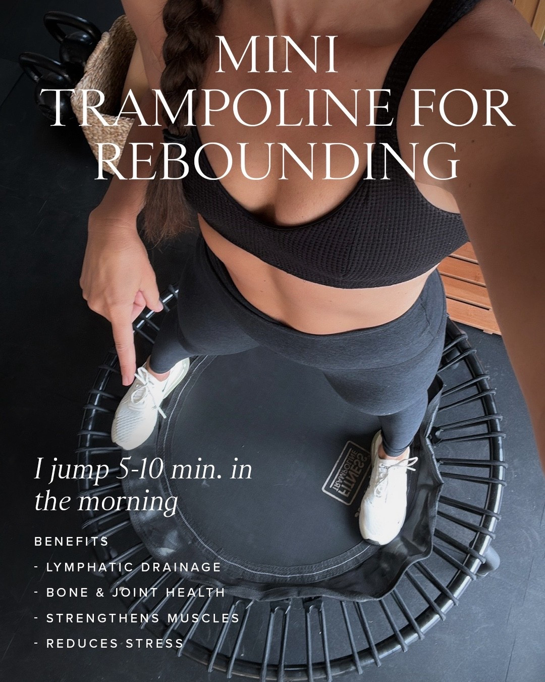 Health and wellness favorite / Mini trampoline for rebounding 👯‍♀️

Amazon
Fitness
Workout 

#LTKmorningroutine #LTKActive #LTKfitnessgoals