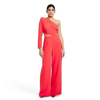 Women's One Shoulder Cut-Out Jumpsuit - Sergio Hudson x Target Red | Target