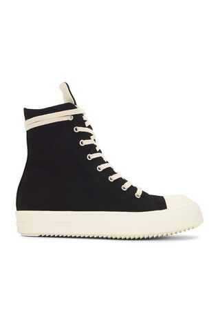 DRKSHDW by Rick Owens Sneaks in Black & Milk - Black. Size 42 (also in ). | FWRD 