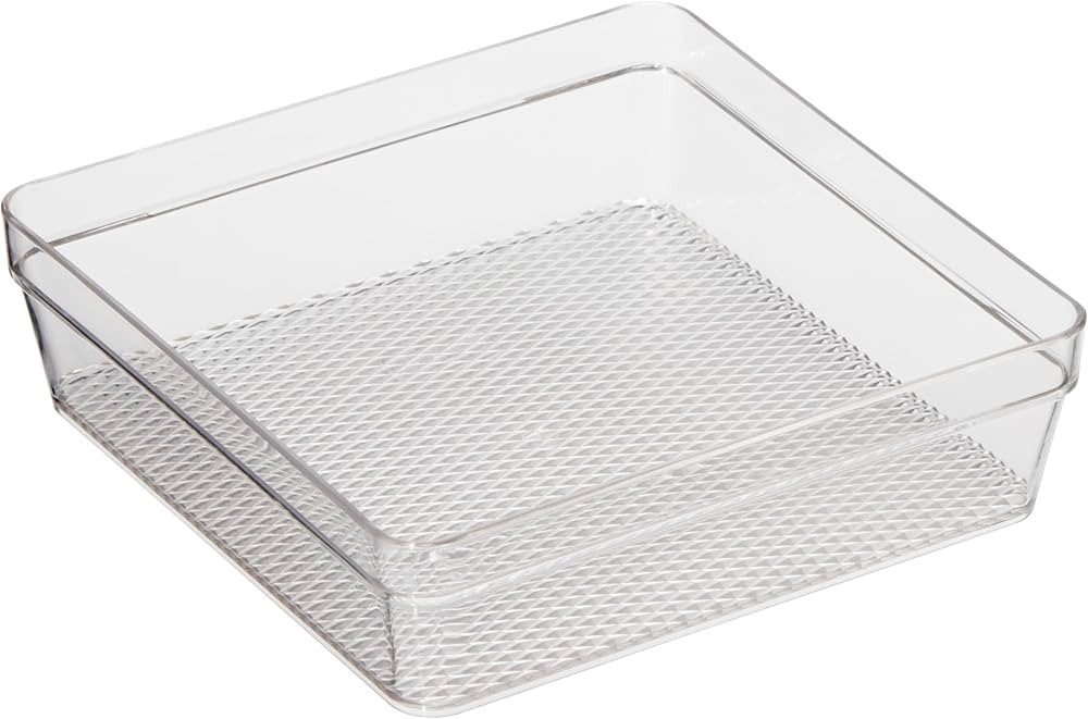 Oggi Clear Drawer Organizer - 6" X 6.25"- Ideal for Organizing Kitchen Drawers, Office, Desk, Sil... | Amazon (US)