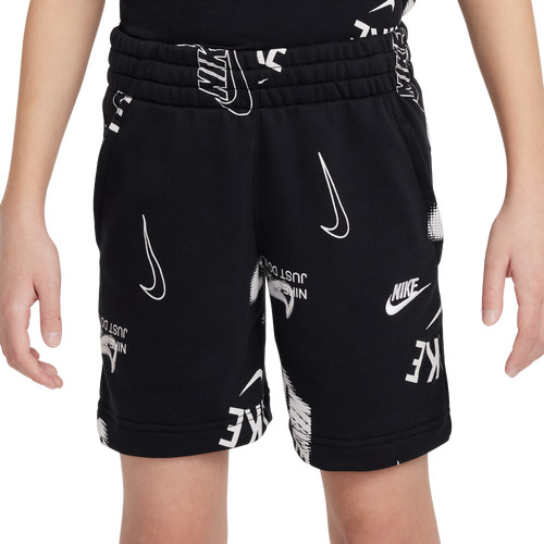 Nike Boys Nike NSW Club French Terry Shorts NRG - Boys' Grade School Black/Black/White Size M | Foot Locker (US)