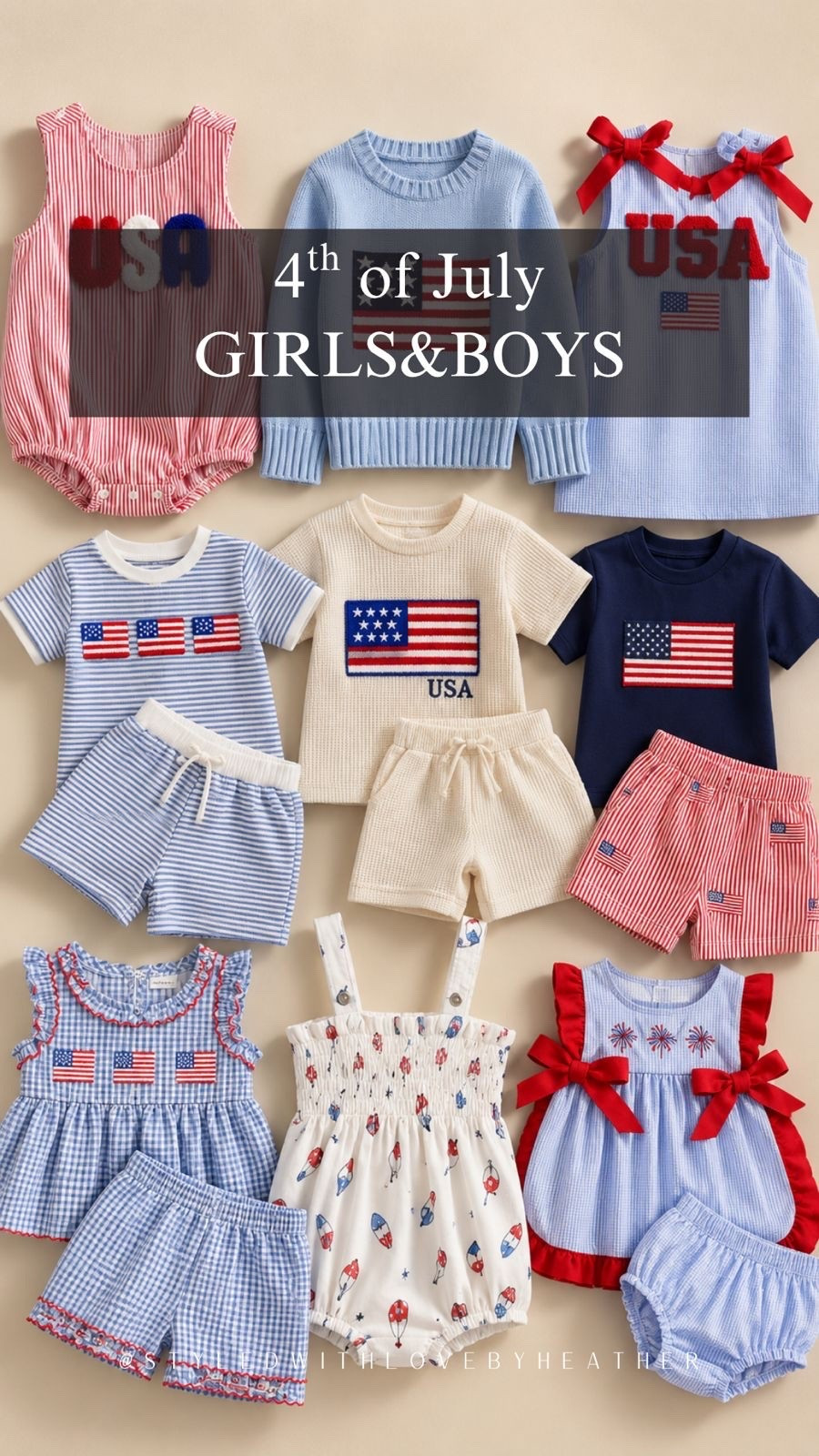 The sweetest patriotic outfits for your little ones! 🇺🇸 Perfect for parades, BBQs, and fireworks night.

#LTKeurope #LTKitalia #LTKsummer