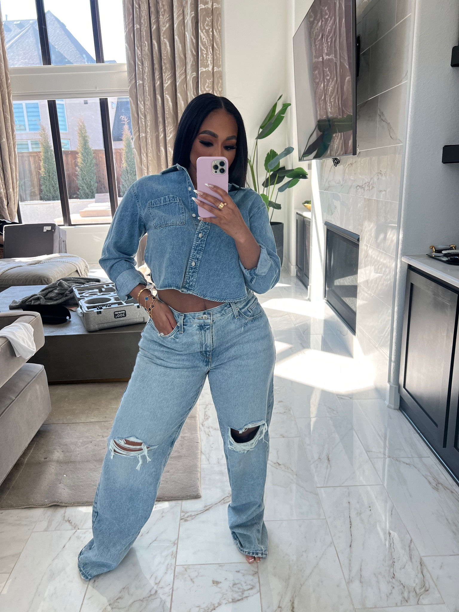 Love a full denim look under $100. Both pieces from Target and the fit is amazing!

#LTKfindsunder100 #LTKstyletip #LTKSeasonal