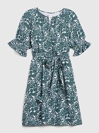 Short Ruffle Sleeve Print Dress | Gap (US)