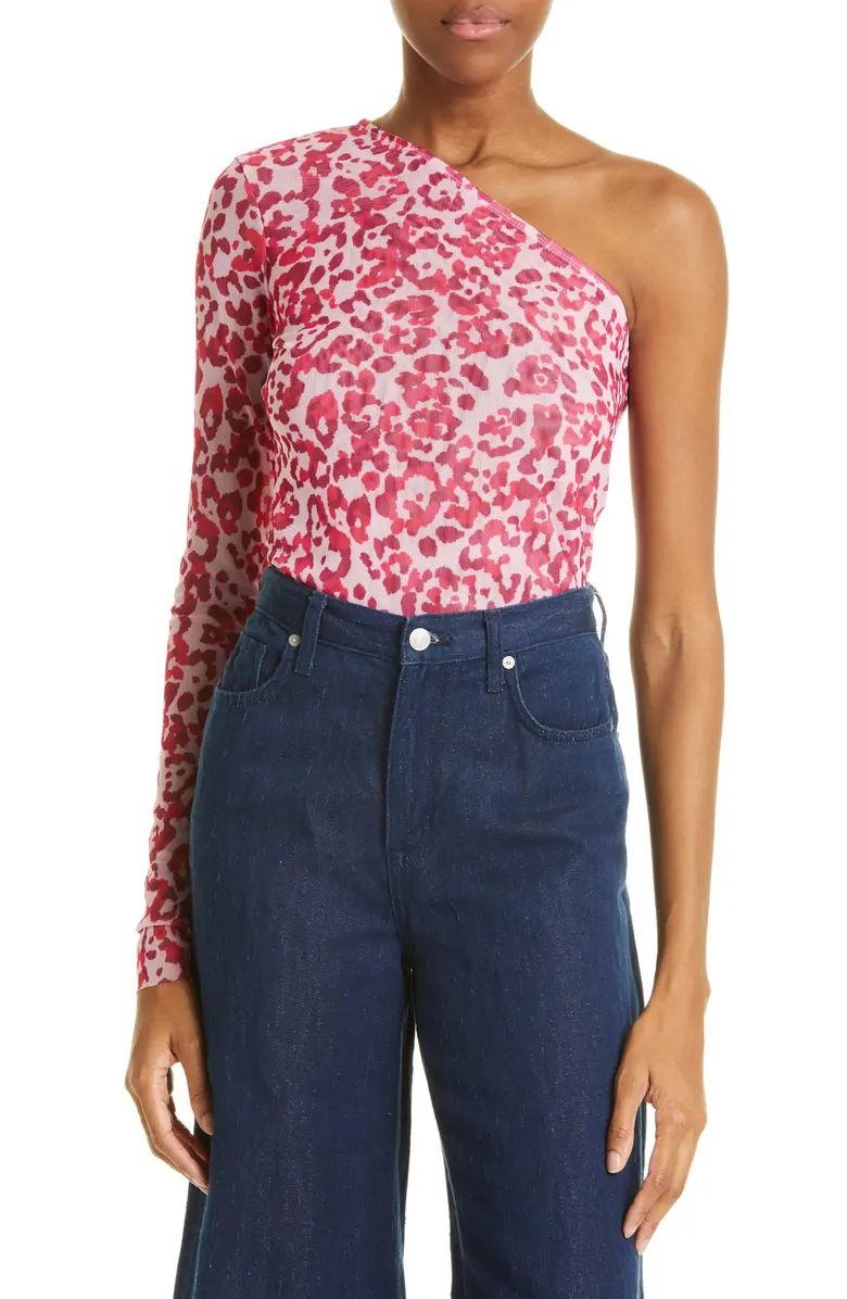 Jamaica One-Shoulder Stretch Recycled Polyester Top | Nordstrom