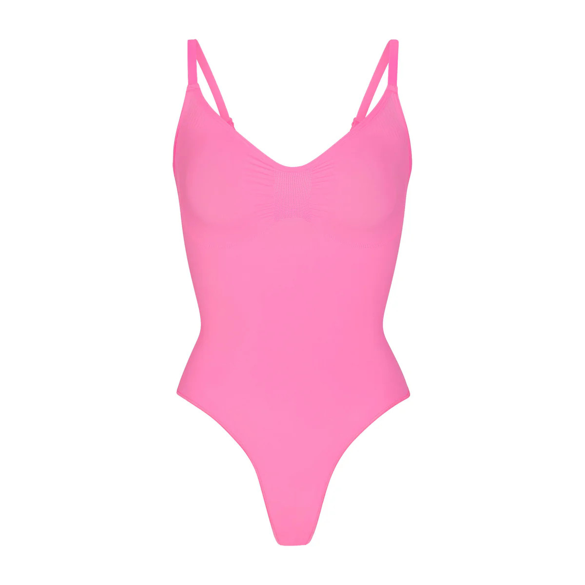 SEAMLESS SCULPT THONG BODYSUIT | SUGAR PINK | SKIMS (US)