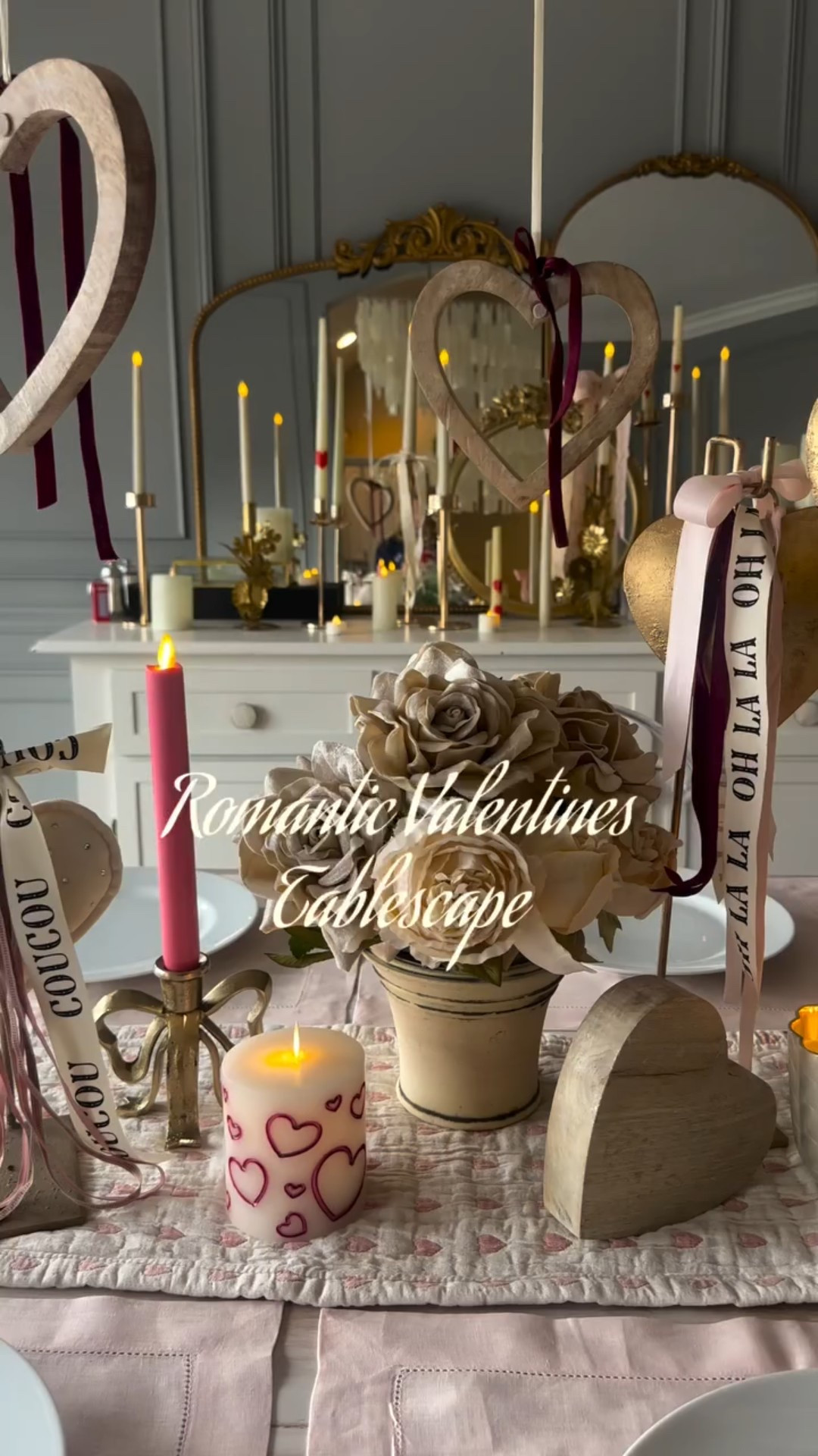 There’s just something about soft glowing candle light, cozy conversation, and unrushed moments together that makes everything feel more intentional. 

These beautiful candles from Luminaria add the perfect warm dreamy look to our table 

If you’re ready to elevate your next dinner, comment LINK and I’ll send you my code so you can grab them too. 💕

#candlelightdinner #romanticvibes #valentinesdecor #tablescapeinspiration #candledecor #luminariacandles #romantictablescape #valentinesvibes