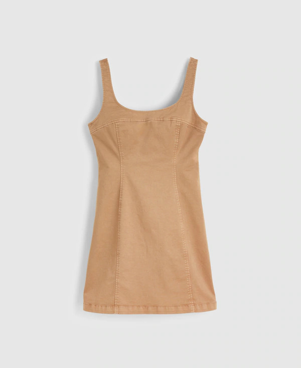 Seamed Squareneck Mini Dress | Madewell