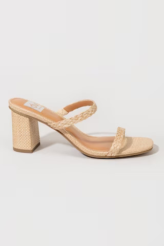 Women's DV by Dolce Vita Halsty Double Band Mules in Natural by Francesca's - Size: 6.5 | Francesca's