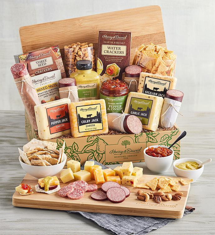 Ultimate Meat and Cheese Gift Box with Bamboo Board | Harry & David